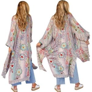 Paisley Blossom Stitch Kimono